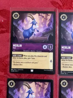 4x Disney Lorcana: Rise of the Floodborn - Merlin - Goat 51/204 X4 - Image 3