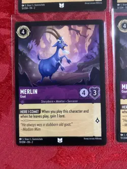 4x Disney Lorcana: Rise of the Floodborn - Merlin - Goat 51/204 X4 - Image 4