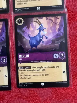 4x Disney Lorcana: Rise of the Floodborn - Merlin - Goat 51/204 X4 - Image 5