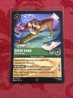 Lorcana Whispers - Shere Khan - Fearsome Tiger - 88/204 - Image 1