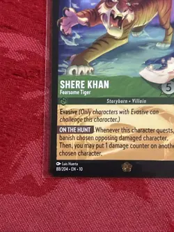 Lorcana Whispers - Shere Khan - Fearsome Tiger - 88/204 - Image 4