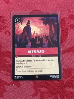 Disney Lorcana First Chapter - BE PREPARED - 128/204 - Image 1