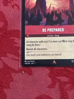 Disney Lorcana First Chapter - BE PREPARED - 128/204 - Image 4