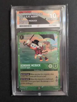 Disney Lorcana TCG Promo Scrooge McDuck S.H.U.S.H Agent 36/P3 ACE 10 - Image 1