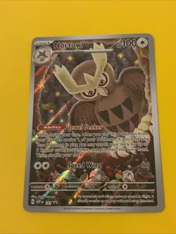 Pokemon Noctowl TCG Scarlet Violet Black Star Promo Card SVP141 - Image 1