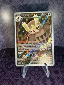 Pokemon Noctowl TCG Scarlet Violet Black Star Promo Card SVP141 - Image 1