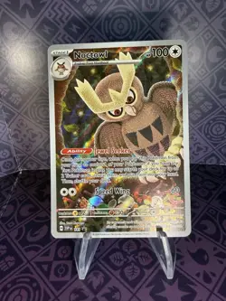 Pokemon Noctowl TCG Scarlet Violet Black Star Promo Card SVP141 - Image 1