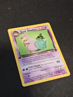 Pokemon TCG Dark Slowbro 29 Rare 1st Ed Mint Near Mint - Image 2