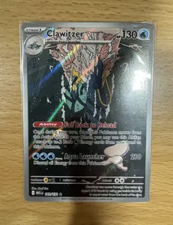 2025 Pokemon Mega Evolution Clawitzer 141/132 IR NM - Image 1