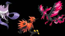 Pokemon TCG Cards Galarian Moltres Zapdos Articuno - Holo Rare - Evolving Skies - Image 1