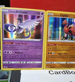 Pokemon TCG Cards Galarian Moltres Zapdos Articuno - Holo Rare - Evolving Skies - Image 4