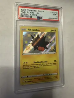 Pincurchin SV043/SV122 Rare Shiny Shining Fates Shiny Vault Pokemon Near Mint - Image 1