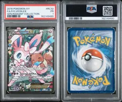 2016 POKEMON XY GENERATIONS RADIANT COLLECTION #RC32 FA/SYLVEON EX PSA 1 - Image 3