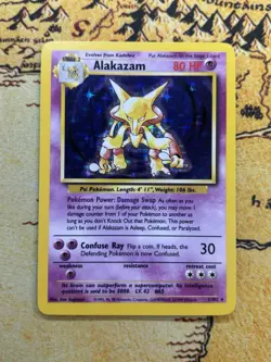 Pokemon Alakazam - Base Set - Holo Rare - 1/102 - NM - Image 1