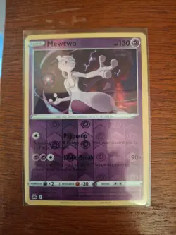 Mewtwo 059/159 Holo Rare Crown Zenith Pokemon Reverse Holo Near Mint - Image 1