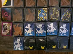 38x Pokemon TCG LOT ETB Promo Card Sleeve Packs Assorted +4 Dragon Shield Sleeve - Image 3
