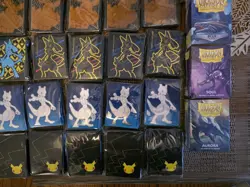 38x Pokemon TCG LOT ETB Promo Card Sleeve Packs Assorted +4 Dragon Shield Sleeve - Image 4
