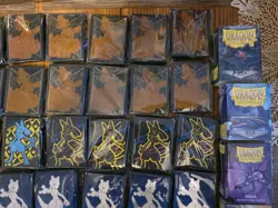 38x Pokemon TCG LOT ETB Promo Card Sleeve Packs Assorted +4 Dragon Shield Sleeve - Image 5