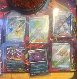 Pokemon TCG 9 Card Lot Holo EX GX Mega incl. Gengar, Trainer, Energy - Image 1