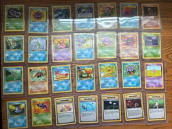 1999 Pokemon Cards Complete Fossil Unlimited Common & Uncommon 28 Card Set LP-NM - Image 1