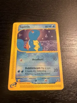 Pokemon Squirtle TCG Expedition Base Set Card 132/165 Regular Common - Image 1