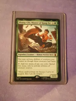 Marvel MTG Shang-Chi, Master of Kung Fu 0187 Foil Mythic Legendary Creature - Image 1