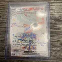 Pokemon TCG Greninja EX Holo Card Twilight Masquerade Ultra Rare 198/167 - Image 1