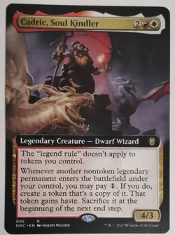 Mtg Cadric, Soul Kindler (Extended Art) Commander: Dominaria United Regular - Image 1