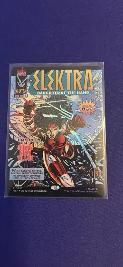 Elektra, Daughter of the Hand (Borderless) (0395) Marvel Super Heroes Foil - Image 1
