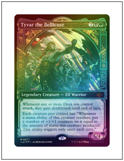 Tyvar the Bellicose, Showcase Art Halo Foil, March Aftermath, Magic MTG NM - Image 1