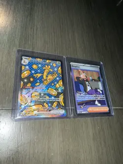 Pokemon Prismatic Evolutions 2 Card Lot, Gholdengo SIR, And Drayton SIR Both NM - Image 2