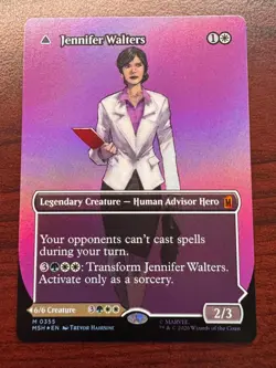 🌈 FOIL - MTG Marvel Super Heroes Jennifer Walters Borderless 0355 - NM/M - Image 1