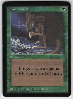 Giant Growth Beta Edition Common MAGIC: THE GATHERING - Image 1