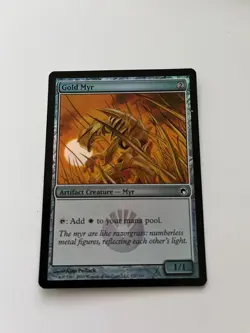 *foil GOLD MYR Scars of Mirrodin MTG Magic the Gathering - Image 2