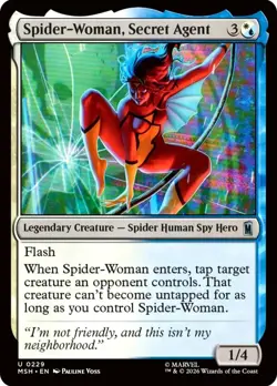 X 1 Spider-Woman, Secret Agent NM-M MSH 229 MTG Magic The Gathering - Image 1
