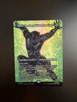 MTG Marvel Super Heroes Black Panther, Wakandan King Showcase 0087 Foil - Image 1