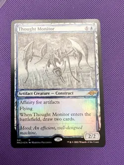 Thought Monitor Showcase Modern Horizons 2 Foil Rare Blue Artifact 341 EN NM - Image 1