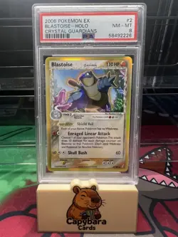 Blastoise Delta Species 2/100 PSA 8 - Crystal Guardians - Rare Holo Pokemon Card - Image 1