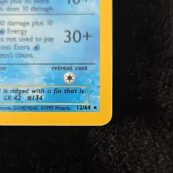 The Pokemon Company Vaporeon 12/64 Jungle Holo Rare 80 HP Stage 1 Eng Unlimited - Image 2