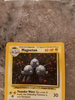 Pokemon TCG Magneton 009/102 Base Set Holo 1999 Wizards 60 HP Stage 1 - Image 4