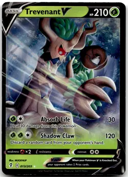 Trevenant V 013/203 Holo V Rare Evolving Skies Pokemon Near Mint - Image 1