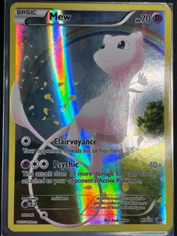 Mew XY110 XY Black Star Promo Holo Pokemon Card LP - Image 2