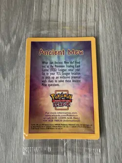 Pokemon Ancient Mew Holo TCG Card 2000 Movie Promo, Brand New, Sealed - Image 1