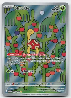 Shuckle 136/132 NM - Mega Evolution Holo - Illustration Rare - Pokemon TCG - Image 1