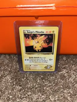 Pokemon Lt. Surge's Pikachu 84/132 Gym Challenge Unlimited - Pokemon TCG - Image 1