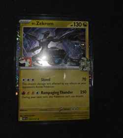 N's Zekrom 155/217 Stamped Cosmos Holo Prize Pack Series 9 Pokemon Tcg Mint - Image 1