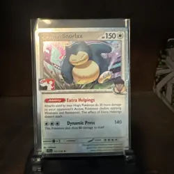Hop's Snorlax Holo Pokemon Prize Pack Series 8 Promo Pokemon Card NM/LP Stamp - Image 1