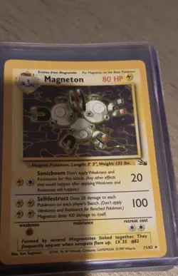 Pokemon TCG Magneton 11/62 Fossil Holo 1999 Wizards Stage 1 - Image 2