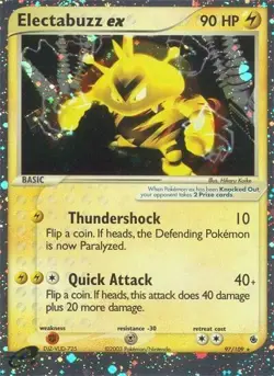 Electabuzz EX #97 – Pokemon Ruby & Sapphire – Ultra Rare – Authentic - Image 3