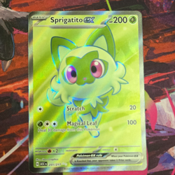 Sprigatito ex 251/217 SV: Ascended Heros Full Art Holo Ultra Rare EN 200HP - Image 1